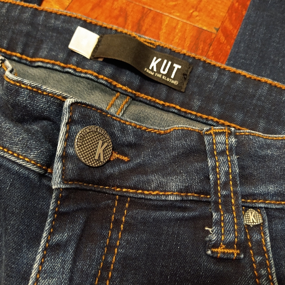 Kut From The Kloth Connie Ankle Skinny Dark Blue Jeans Women's Size 8